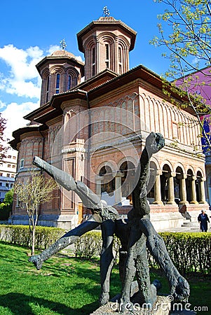 BUCHAREST - Biserica Cretulescu Editorial Stock Photo